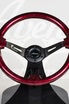 AVENUE CHERRY PEARL/ BLACK SPOKES STEERING WHEEL