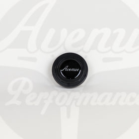 AVENUE LOGO HORN BUTTON W/ WHITE LETTERS