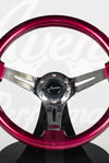 AVENUE CHERRY PEARL/ CHROME SPOKES STEERING WHEEL