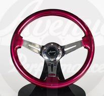 AVENUE CHERRY PEARL/ CHROME SPOKES STEERING WHEEL