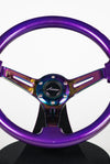 AVENUE ELECTRIC PURPLE/ NEOCHROME SPOKES STEERING WHEEL