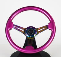 AVENUE PERSIAN PINK/ NEOCHROME SPOKES STEERING WHEEL