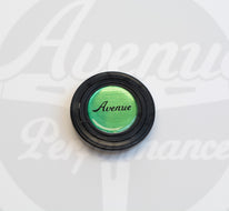 AVENUE LOGO KRYPTONITE GREEN HORN BUTTON