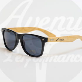 AVENUE PERFORMANCE BLACK & BAMBOO SUNGLASSES