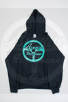 Avenue Performance Steering Wheel Hoodie (Black & Minty)