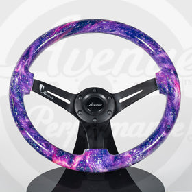 AVENUE GALAXY/ BLACK SPOKES HYDRO DIPPED STEERING WHEEL