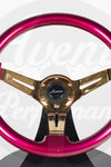 AVENUE CHERRY PEARL/ GOLD SPOKES STEERING WHEEL