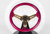 AVENUE CHERRY PEARL/ GOLD SPOKES STEERING WHEEL (LIMITED EDITION)