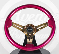 AVENUE CHERRY PEARL/ GOLD SPOKES STEERING WHEEL (LIMITED EDITION)