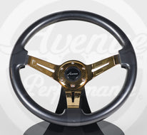 AVENUE TITANIUM/ GOLD SPOKES STEERING WHEEL (LIMITED EDITION)
