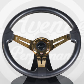 AVENUE TITANIUM/ GOLD SPOKES STEERING WHEEL (LIMITED EDITION)