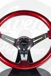 AVENUE CANDY APPLE/ CHROME SPOKES STEERING WHEEL