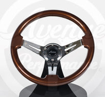 AVENUE COCONUT/ CHROME SPOKES STEERING WHEEL