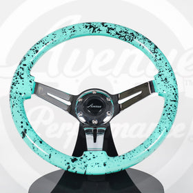 AVENUE MINTY BASE/ BLACK SPLATTER/ CHROME SPOKES STEERING WHEEL (LIMITED EDITION)