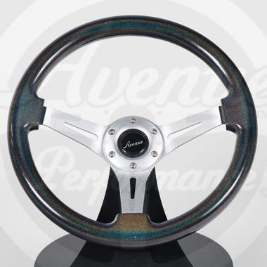 AVENUE STARDUST/ BRUSHED ALUMINUM SPOKES STEERING WHEEL