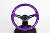 AVENUE ELECTRIC PURPLE BASE/ WHITE SPLATTER/ BLACK SPOKES STEERING WHEEL (LIMITED EDITION)