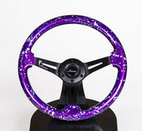 AVENUE ELECTRIC PURPLE BASE/ WHITE SPLATTER/ BLACK SPOKES STEERING WHEEL (LIMITED EDITION)