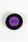 AVENUE PURPLE LOGO HORN BUTTON W/ BLACK LETTERS