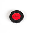 AVENUE RED LOGO HORN BUTTON W/ BLACK LETTERS