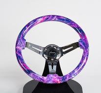 AVENUE GALAXY/ CHROME SPOKES HYDRO DIPPED STEERING WHEEL