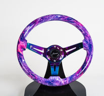 AVENUE GALAXY/ NEOCHROME SPOKES HYDRO DIPPED STEERING WHEEL