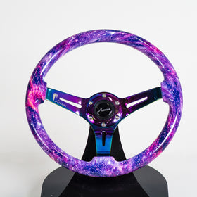 AVENUE GALAXY/ NEOCHROME SPOKES HYDRO DIPPED STEERING WHEEL