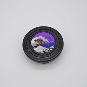 AVENUE LOGO BLUE WAVE HORN BUTTON
