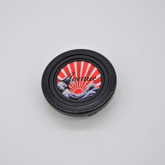 AVENUE LOGO JDM RISING SUN & WAVE HORN BUTTON