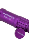 NRG STEEL LUGNUT 12X1.25 PURPLE