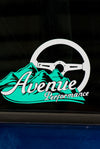 AVENUE PERFORMANCE MOUNTAIN STEERING WHEEL LOGO STICKER