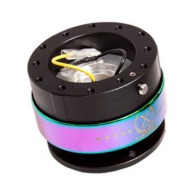 NRG 2.0 SERIES BLACK W/ NEOCHROME RING QUICK RELEASE SRK 200BK/MC