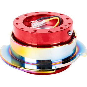 NRG 2.8 SERIES QUICK RELEASE RED BODY W/ NEOCHROME RING SRK 280RD/MC