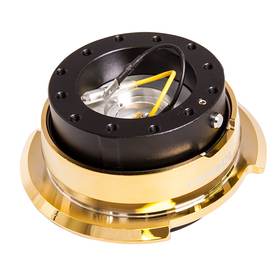 NRG 2.8 SERIES QUICK RELEASE BLACK BODY W/ GOLD RING SRK-280BK/CGD