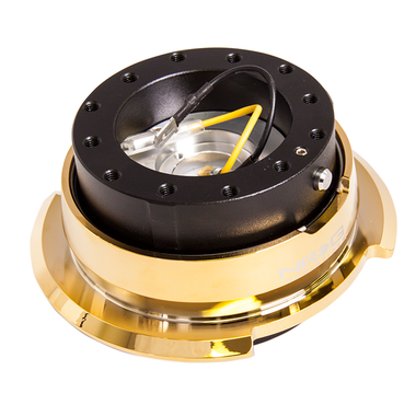 NRG 2.8 SERIES QUICK RELEASE BLACK BODY W/ GOLD RING SRK-280BK/CGD