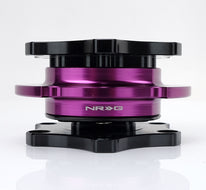 NRG R2.0 SFI SERIES QUICK RELEASE BLACK BODY/ PURPLE RING R200BK-PP