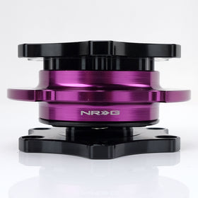 NRG R2.0 SFI SERIES QUICK RELEASE BLACK BODY/ PURPLE RING R200BK-PP