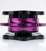 NRG R2.0 SFI SERIES QUICK RELEASE BLACK BODY/ PURPLE RING R200BK-PP