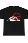 Avenue Mountain Unisex Cotton T-shirt Red/ Black