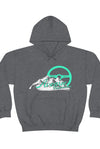 Avenue Mountain Design Unisex Hoodie Minty/ Heather Grey