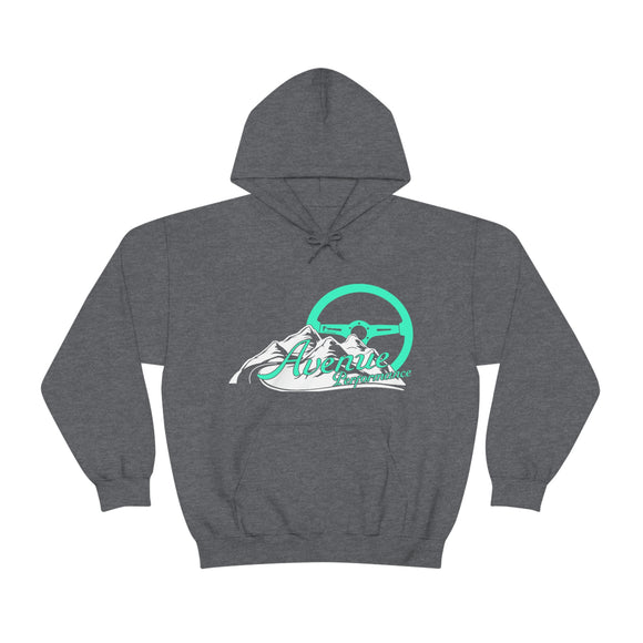 Avenue Mountain Design Unisex Hoodie Minty/ Heather Grey